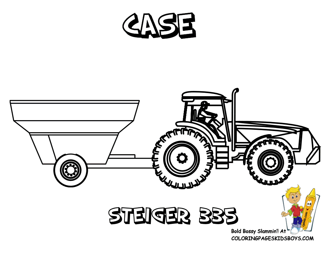 Image #18270 - Coloriage tracteur gratuit