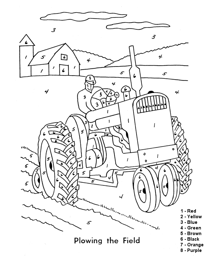 Image #18276 - Coloriage tracteur gratuit