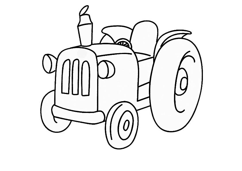 Image #18278 - Coloriage tracteur gratuit