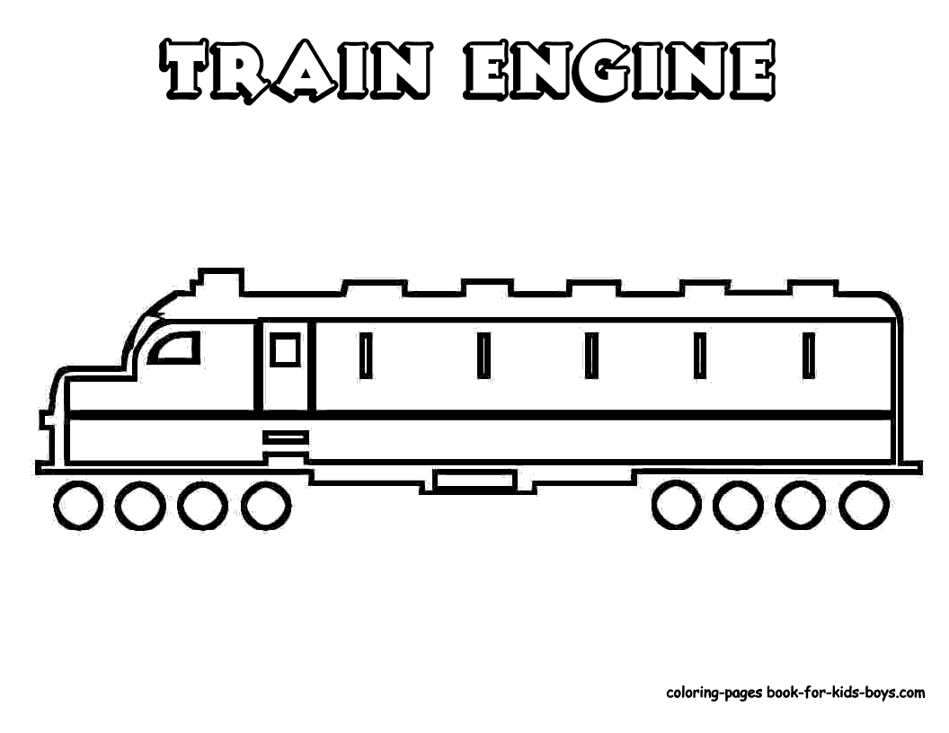 Image #18301 - Coloriage train gratuit