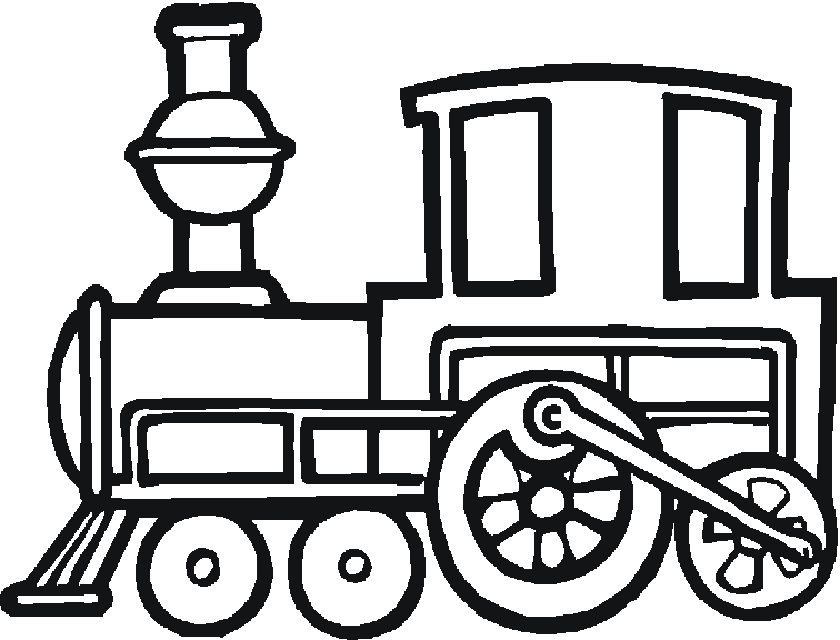 Image #18321 - Coloriage train gratuit