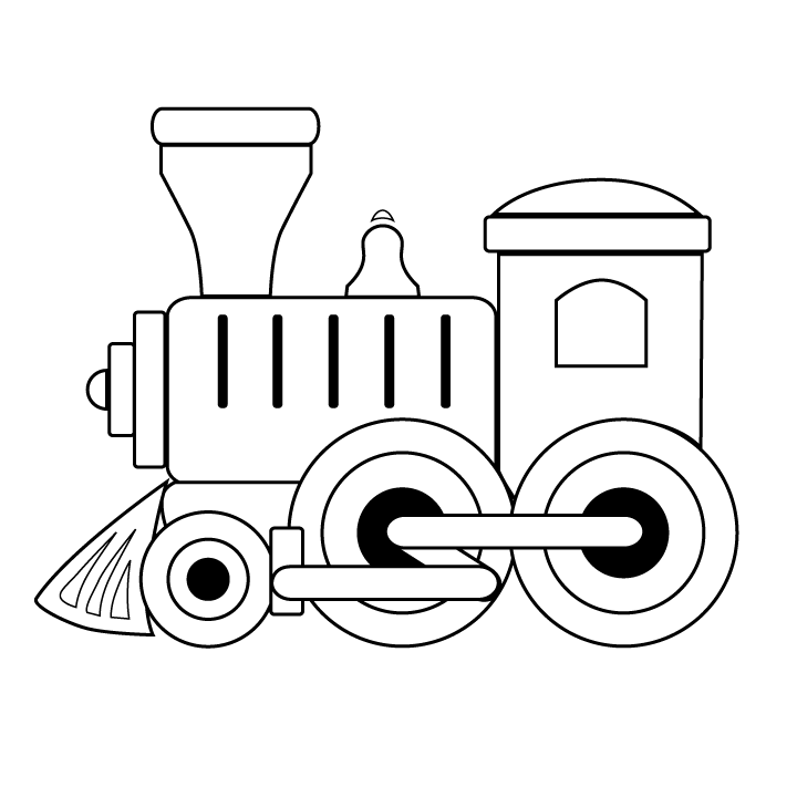 Image #18362 - Coloriage train gratuit
