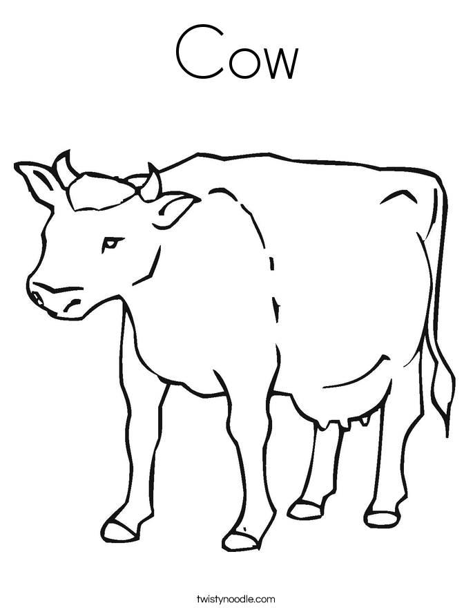 Dessin #13854 - Coloriage vache