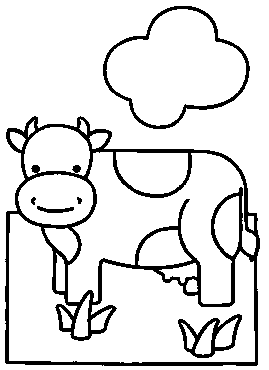 Dessin #13865 - Coloriage de vache a imprimer