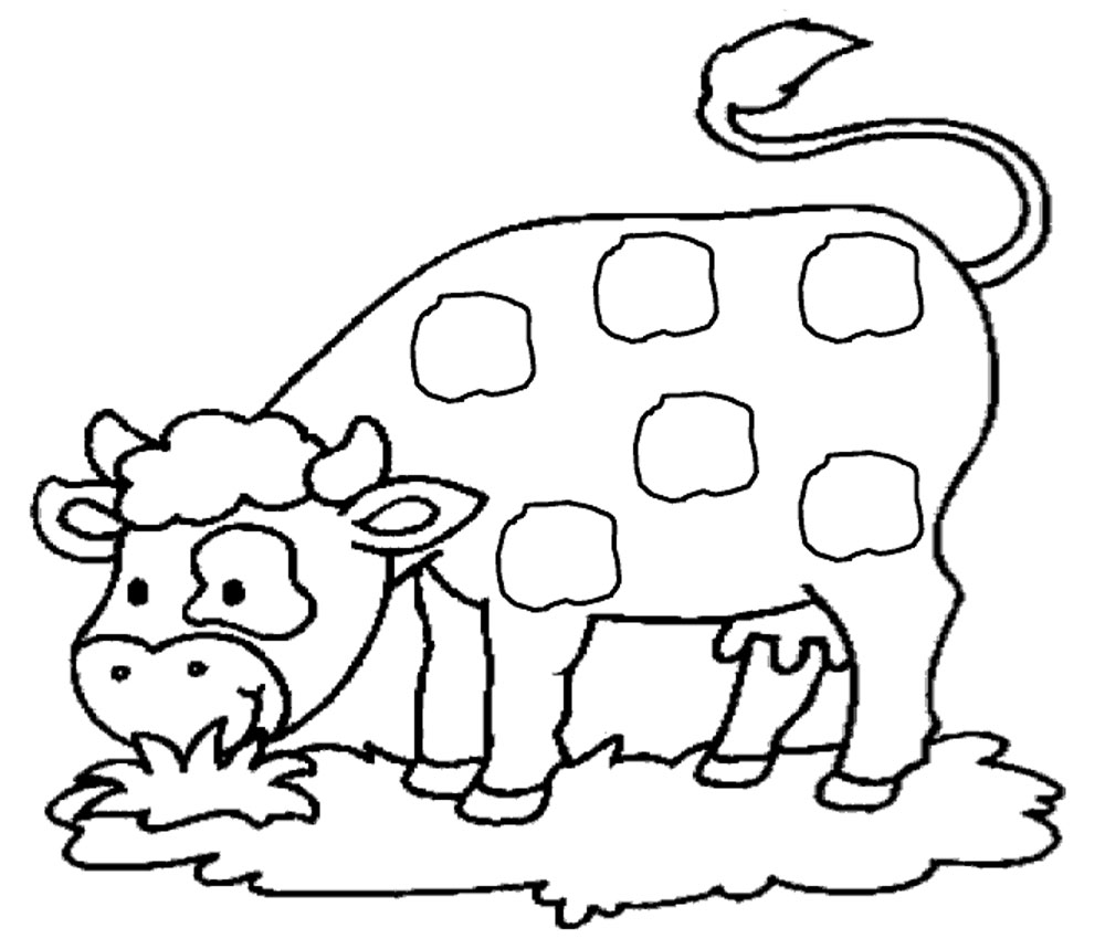 Dessin #13867 - image amusante de vache a imprimer