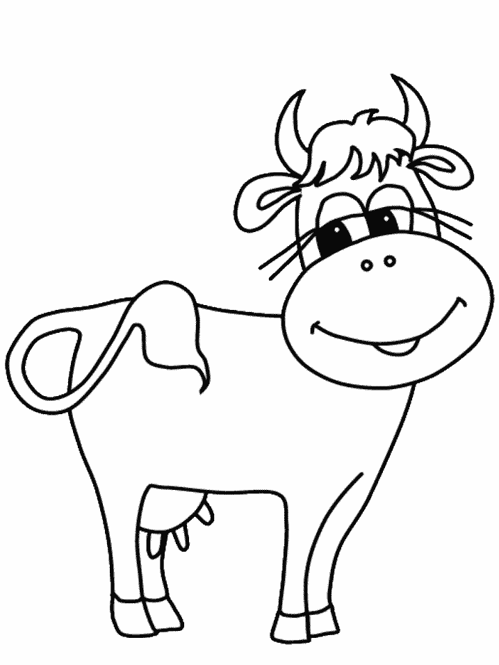 Dessin #13869 - Image amusante de vache a imprimer