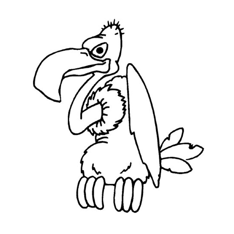 Dessin #13879 - une jolie image de vautour a colorier