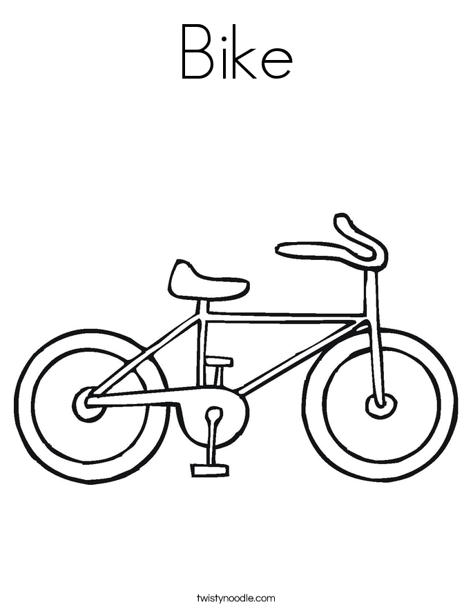 Dessin #16864 - dessin vélo à colorier et imprimer