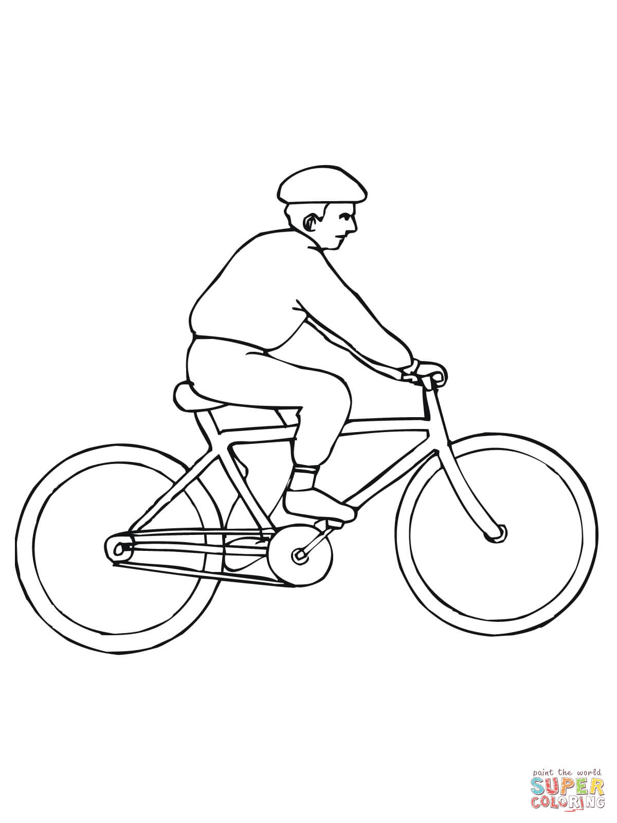 Dessin #16874 - dessin de vélo gratuit à imprimer et colorier