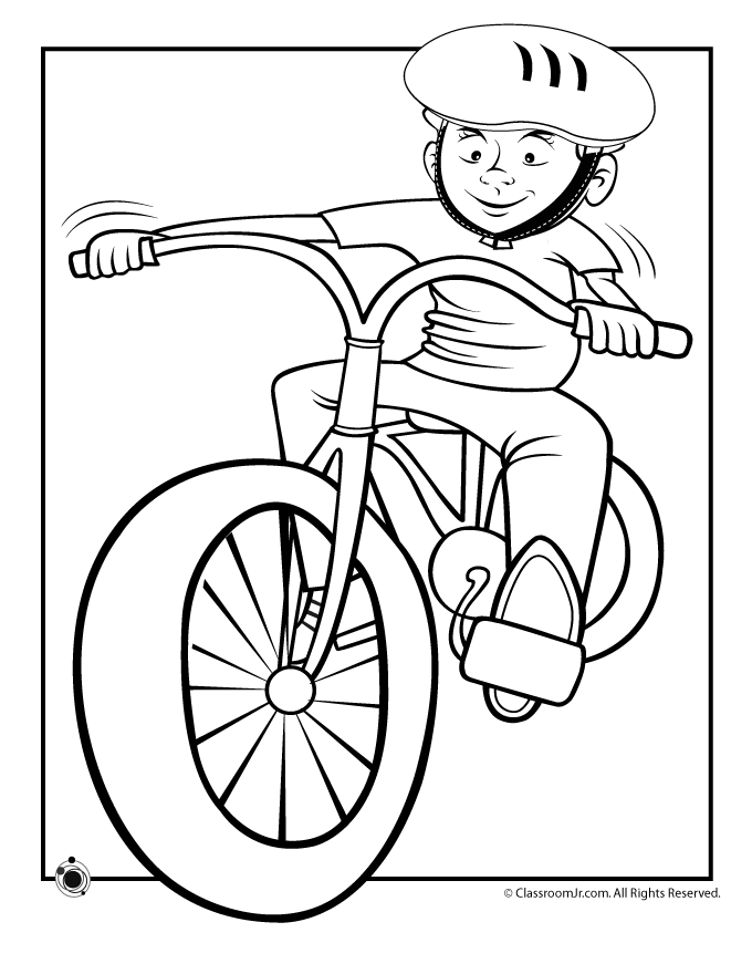 Dessin #16875 - Une belle image de vélo a colorier et imprimer gratuit