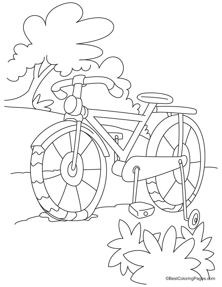 Dessin #16879 - coloriage vélo
