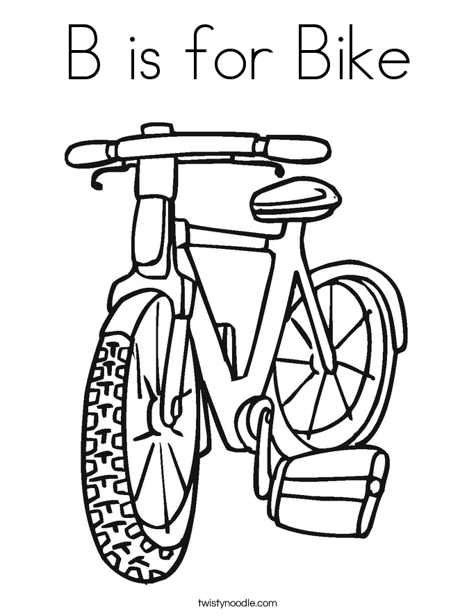 Dessin #16881 - Coloriage vélo a colorier