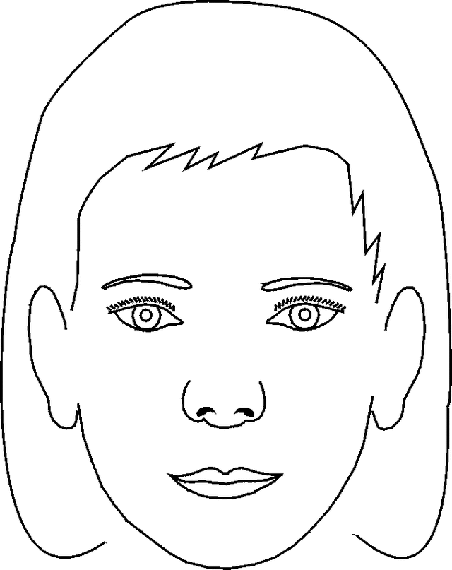 face body part coloring pages - photo #50