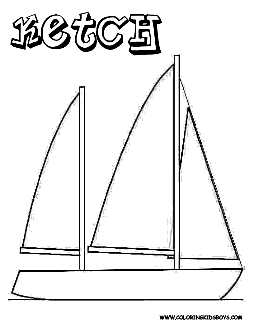 Dessin #16897 - Coloriage de voilier gratuit