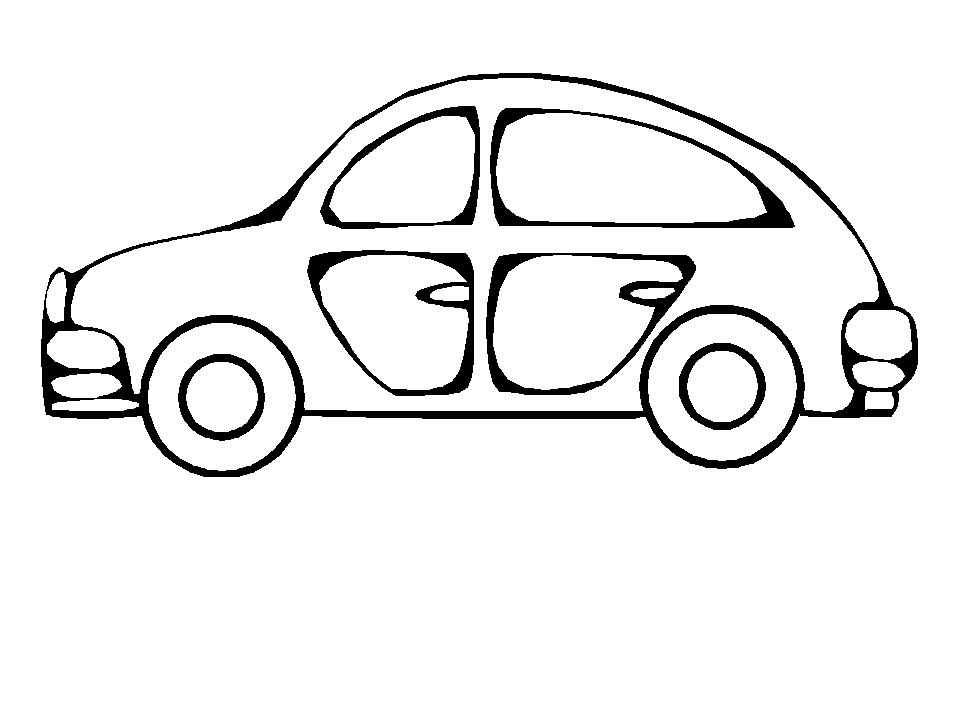 Dessin #16959 - dessin de voiture enfant pour imprimer et colorier