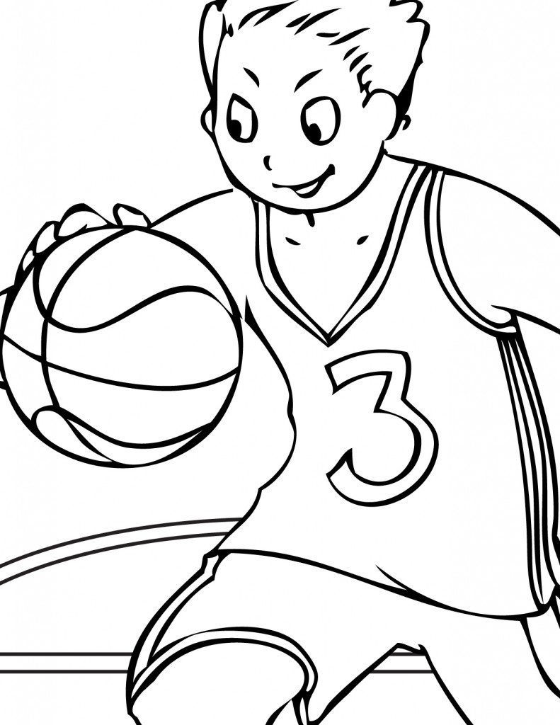 Image #17673 - Coloriage volleyball gratuit