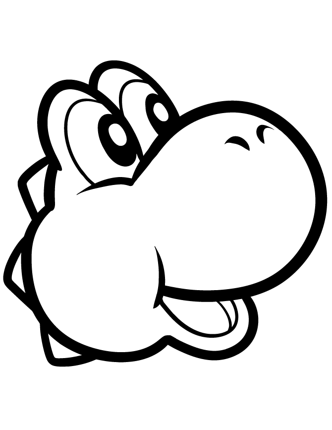 Coloriage gratuit de yoshi à imprimer