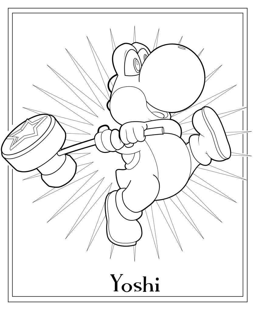 Coloriage yoshi