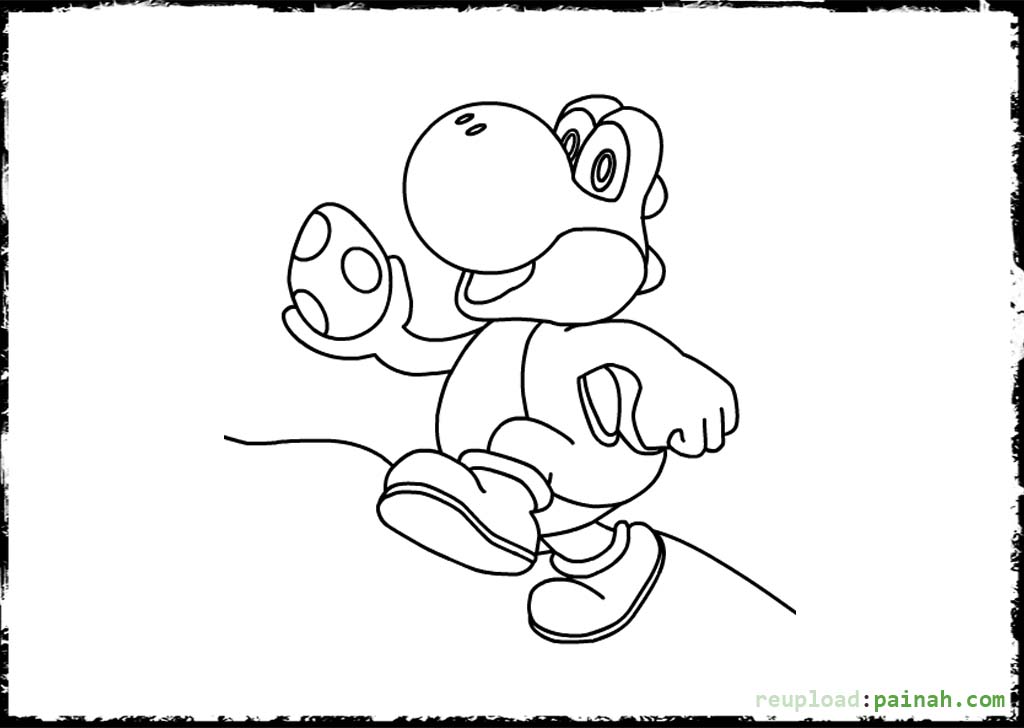 Coloriage Mario Et Yoshi
