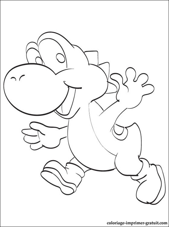 Coloriage yoshi gratuit a imprimer