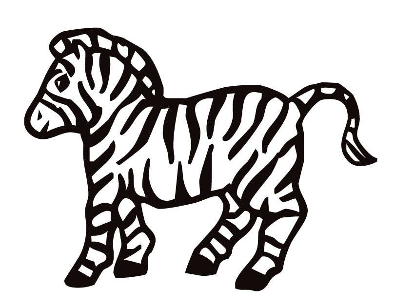 Dessin #13910 - Coloriage zebre gratuit