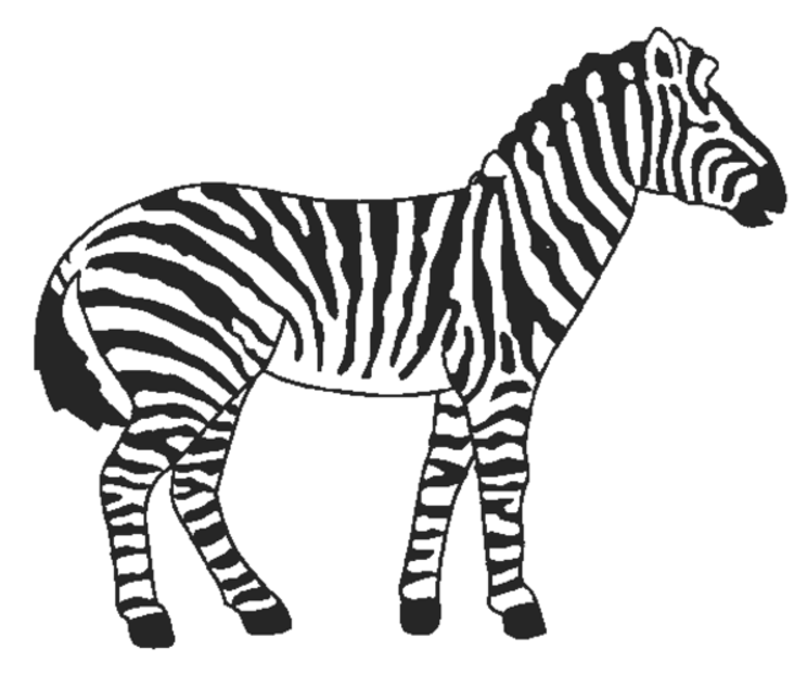 Dessin #13912 - dessin gratuit zebre a colorier