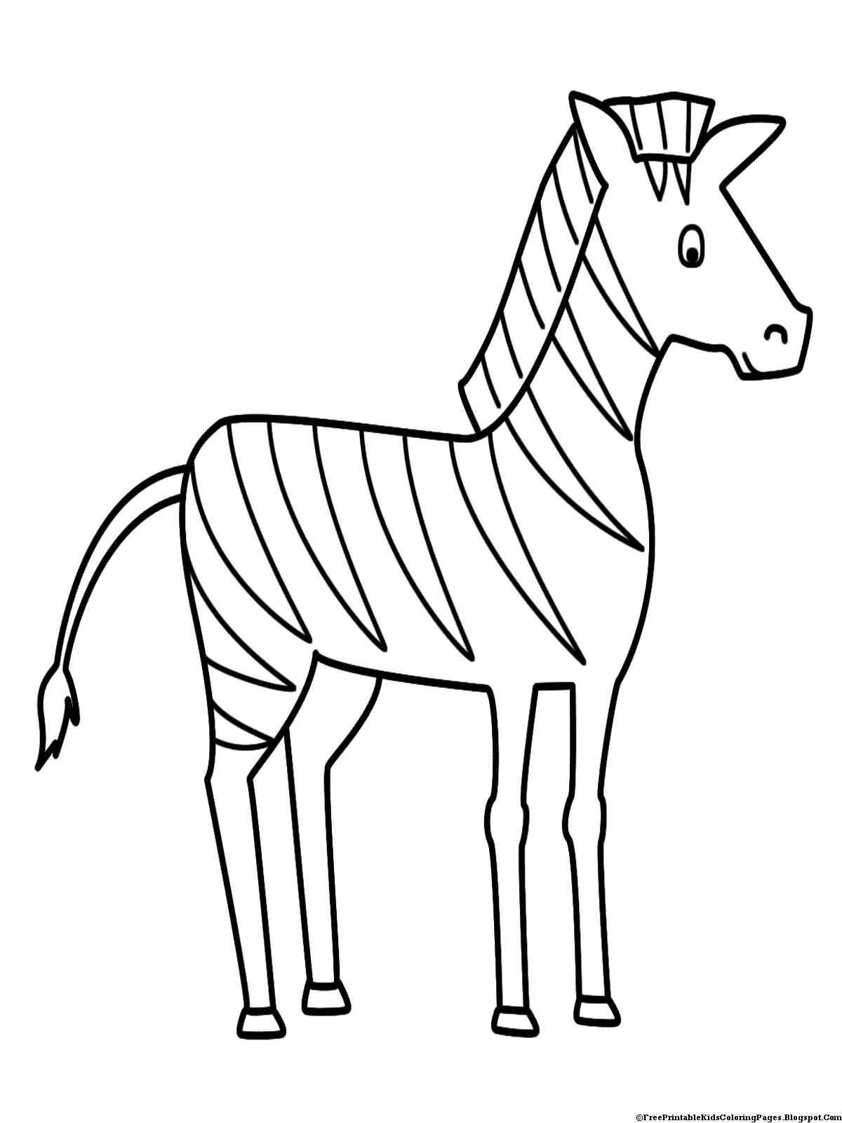 Dessin #13927 - Coloriage de zebre