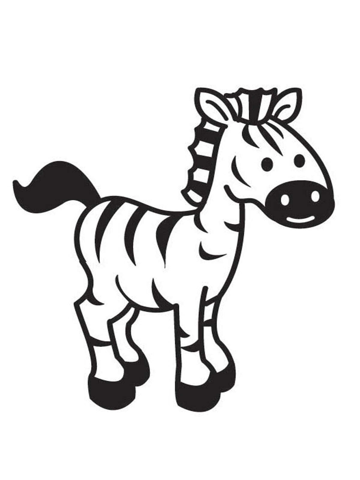 Dessin #13929 - Dessin de zebre imprimer et colorier