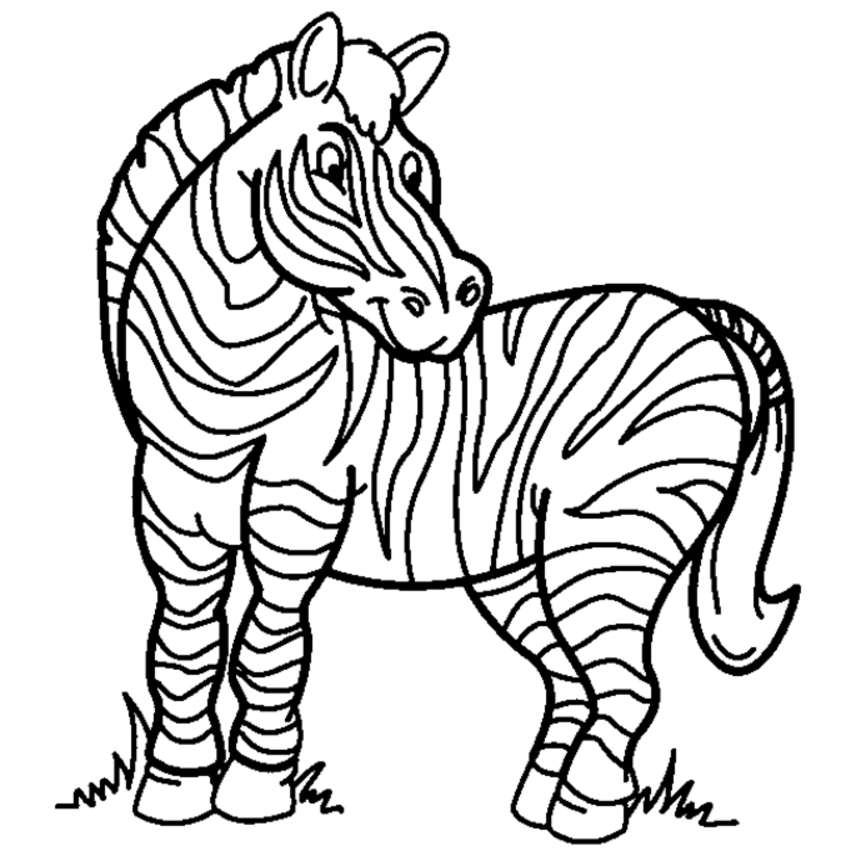 Dessin #13934 - image de zebre a dessiner