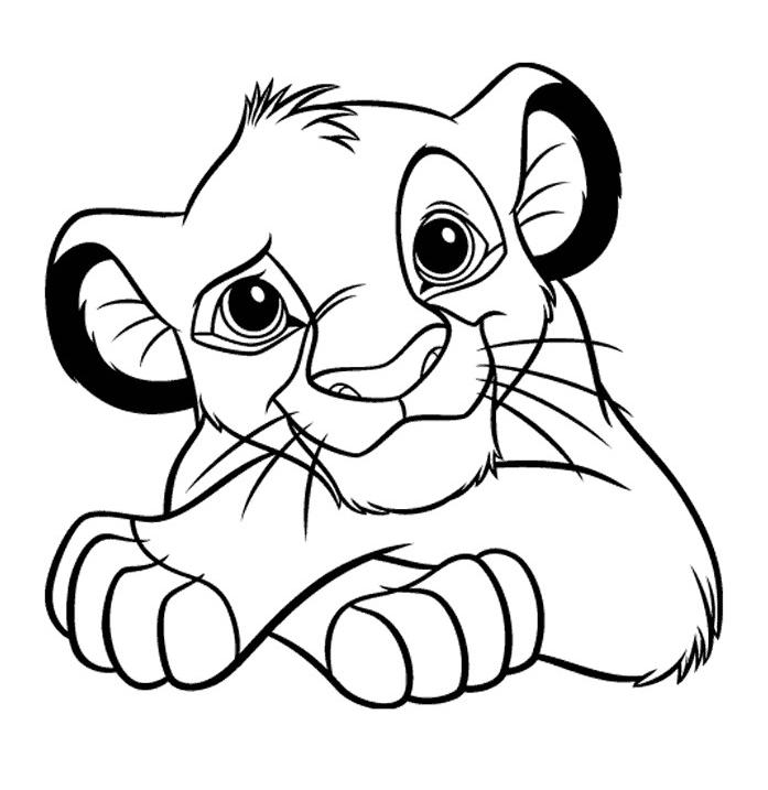 Coloriage Roi Lion 3