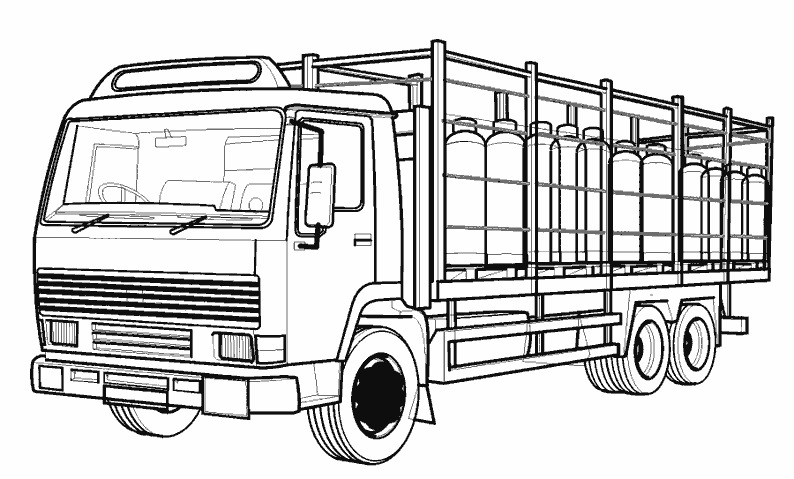 Coloriage De Camion A Imprimer Gratuit