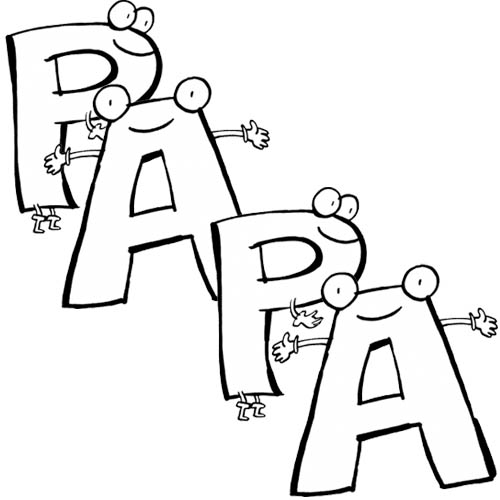 Coloriage Papa A Imprimer